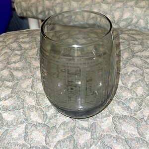 Etched Wine Glass